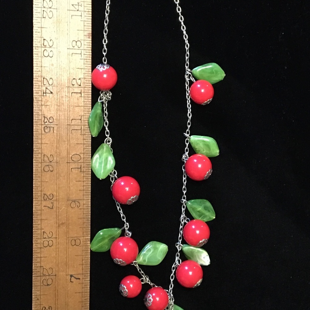 Bakelite cherry necklace